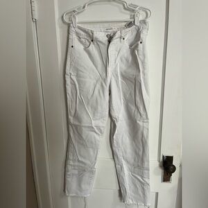 Old Navy Women's White Straight Leg Jeans